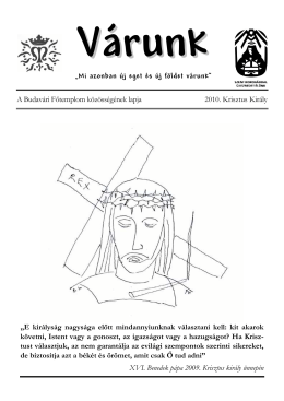 Krisztus Király (PDF - 550 KB) - Mátyás