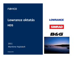 Lowrance HDS radarok