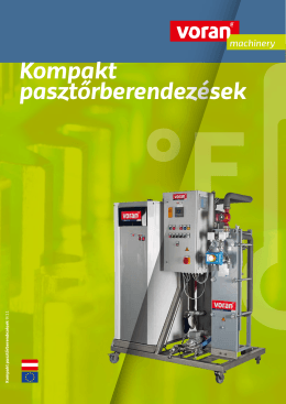 Folder Kompakte Pasteurisieranlagen | ungarisch
