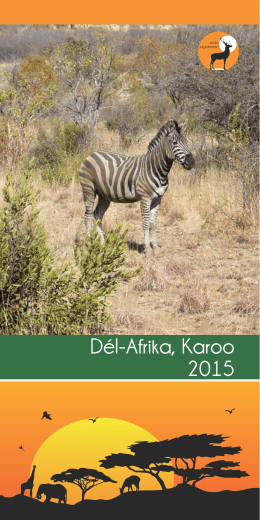 Dél-Afrika, Karoo 2015