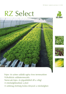 RZ Select Saláta 2013