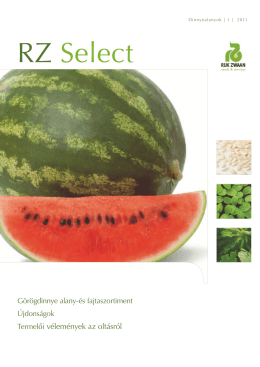 RZ Select Görögdinnye és alany szortiment 2011