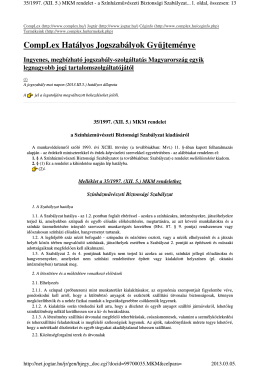 35/1997(XII.5.) MKM rendelet (SZBSZ)