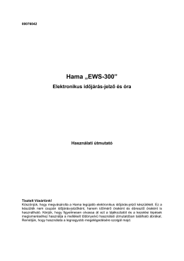 Hama „EWS-300” Elektronikus időjárás