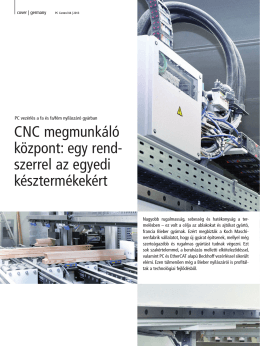 CNC megmunkáló központ