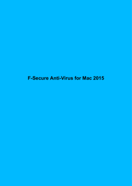 F-Secure Anti-Virus for Mac 2015