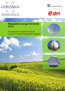 Megújuló energia felmérés 2013
