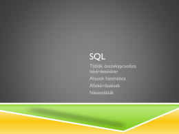 SQL folytatás I. (PDF)