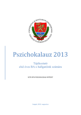 2013 BA Pszichokalauz