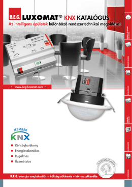 LUXOMAT® KNX KATALóGuS - BEG Brück Electronic GmbH
