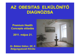 Dr. Békési Gábor - Az obesitas elkülönítő diagnózisa