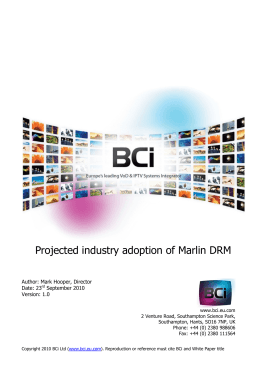 Marlin DRM White Paper - BCi
