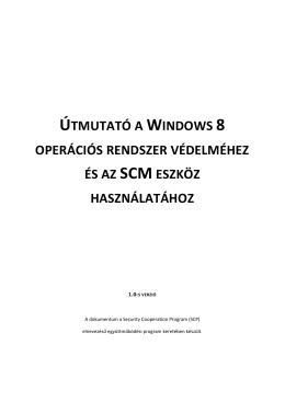 útmutató a windows 8 operációs rendszer