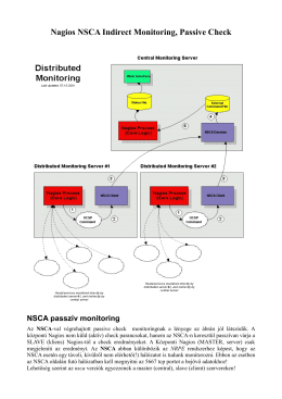 Nagios NSCA Passive Check Indirect Monitoring HUN - M