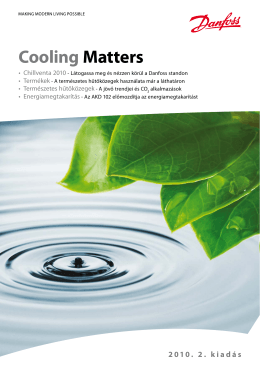 Új Cooling Matters 2-2010