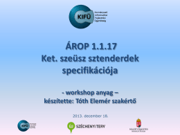ÁROP 1.1.17. workshop2