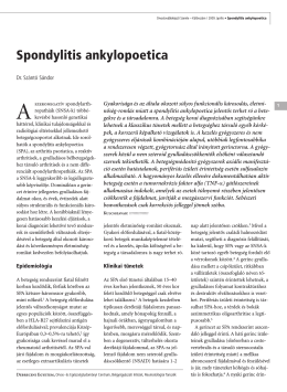 Spondylitis ankylopoetica