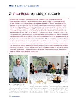 A Villa Esca vendégei voltunk - moodmagazin | business woman club
