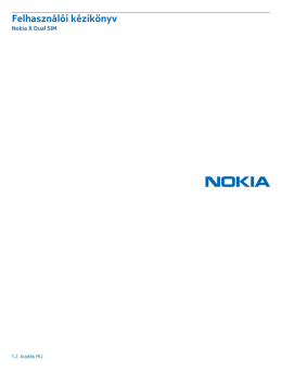 Nokia X Dual SIM - Felhasználói kézikönyv