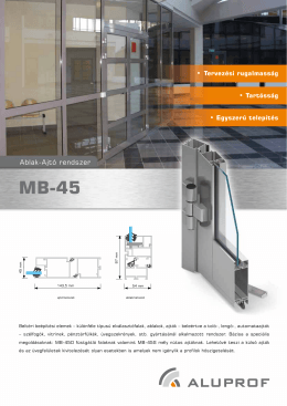 Ablak-ajtó rendszer MB
