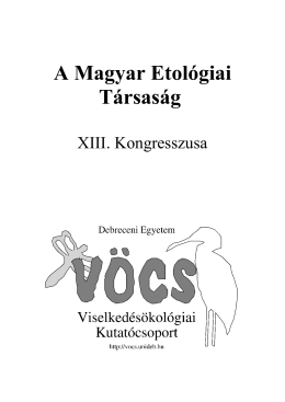 A Magyar Etológiai Társaság