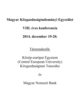 Részletes program 2014.pdf - Magyar Közgazdaságtudományi