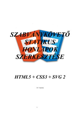 HTML5 és CSS3 összefoglaló PDF v12.0