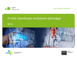 Unify OpenScape rendszerek újdonságai-Bárány
