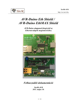 AVR-Duino Eth Shield / AVR-Duino EthMAX Shield - Tavir-AVR