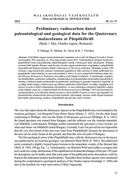 Preliminary radiocarbon dated paleontological and geological data