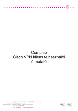 Compleo Cisco VPN kliens felhasználói útmutató - T