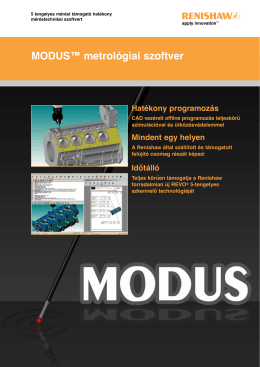 MODUS™ metrológiai szoftver