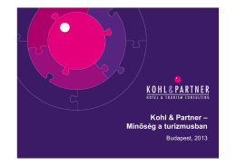 Kohl & Partner – Minőség a turizmusban