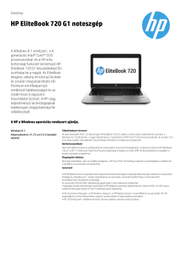 HP EliteBook 720 G1 noteszgép