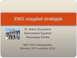 EMG vizsgálati stratégiák