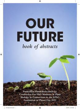 Our future book of abstracts