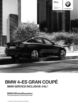 BMW 4-es Gran Coupé árlista