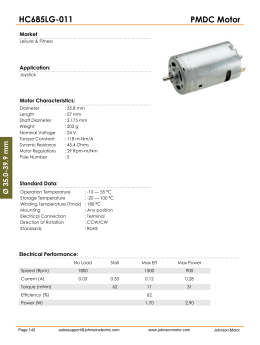 PMDC Motor HC685LG-011