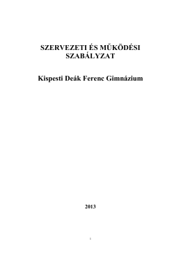 szmsz - Kispesti Deák Ferenc Gimnázium