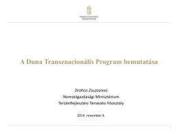 A Duna Transznacionális Program