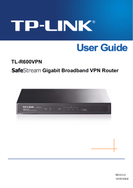 TL-R600VPN_V2_User Guide_1910010932 - TP-Link