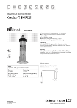 Műszaki adatlap Cerabar T PMP135 (PDF 727,0 kB) - E