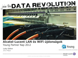 Alcatel-Lucent LAN és WiFi újdonságok