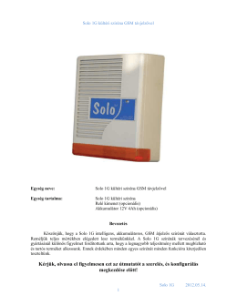 Solo1G kültéri sziréna távjelzővel használati útmutató.pdf