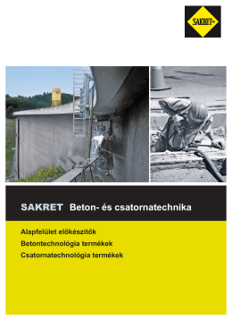SAKRET Beton- és csatornatechnika