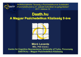 Daath.hu - a Magyar Pszichedelikus Közösség 9 éve
