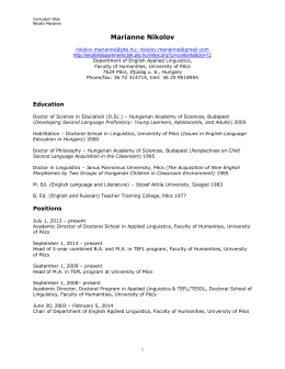 CVNikolov 2014.pdf - Institute of English Studies