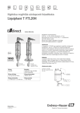 Műszaki adatlap FTL20H (PDF 830,0 kB) - E