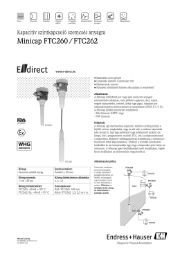 Minicap FTC260 / FTC262 - E