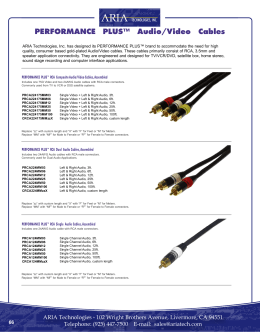 PERFORMANCE PLUS™ Audio/Video Cables